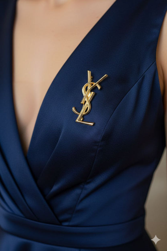 بروش "أيقونة الفخامة" الذهبي