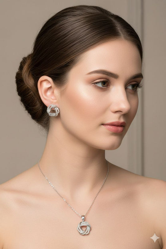 طقم إكسسوارات "عقدة اللانهاية" الراقي